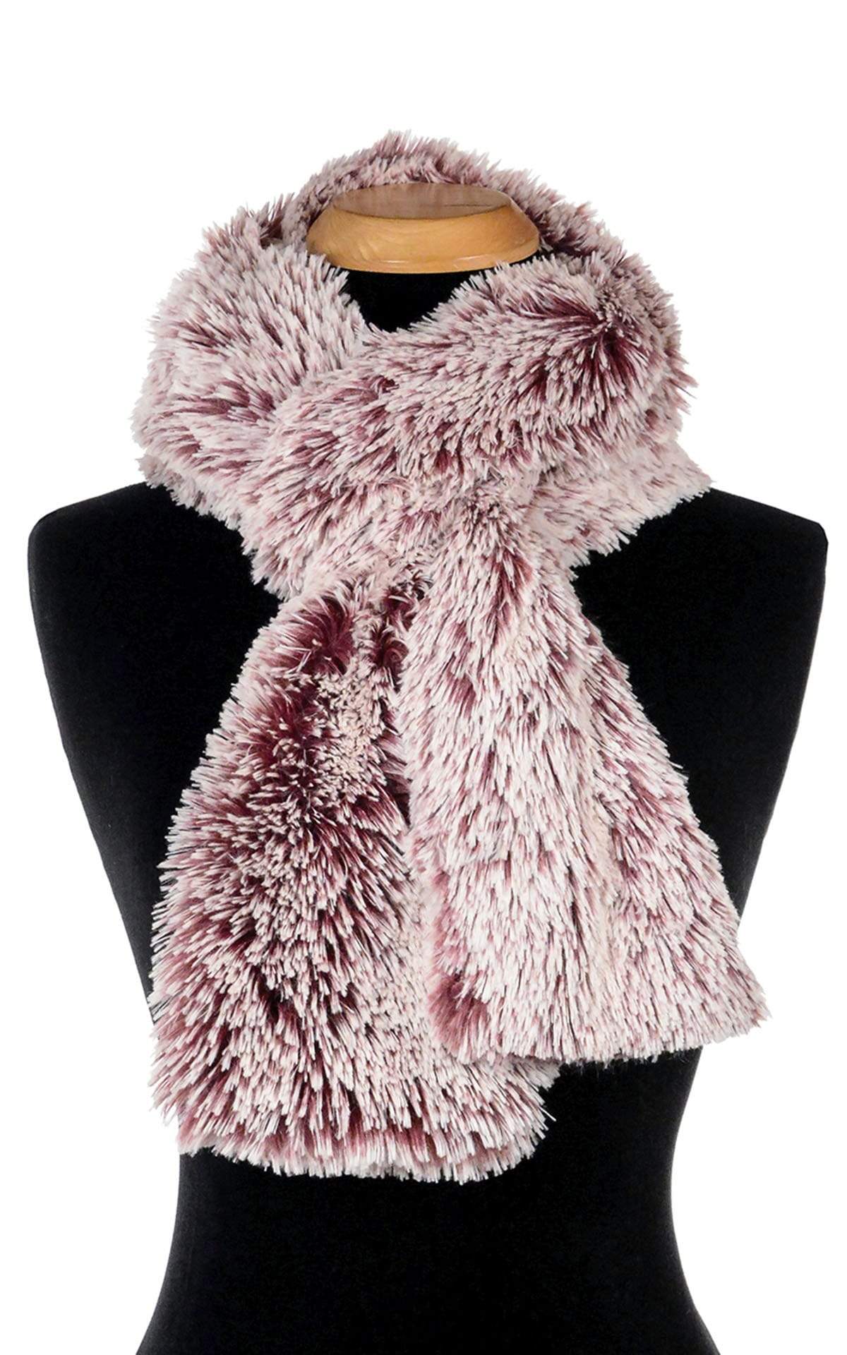 Pandemonium Millinery Classic Scarf - Fox Faux Fur Standard / Berry Foxy Scarves