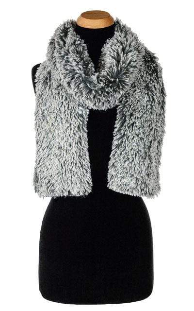 Pandemonium Millinery Classic Scarf - Fox Faux Fur Standard / Silver Tipped Fox in Blue Steel Scarves