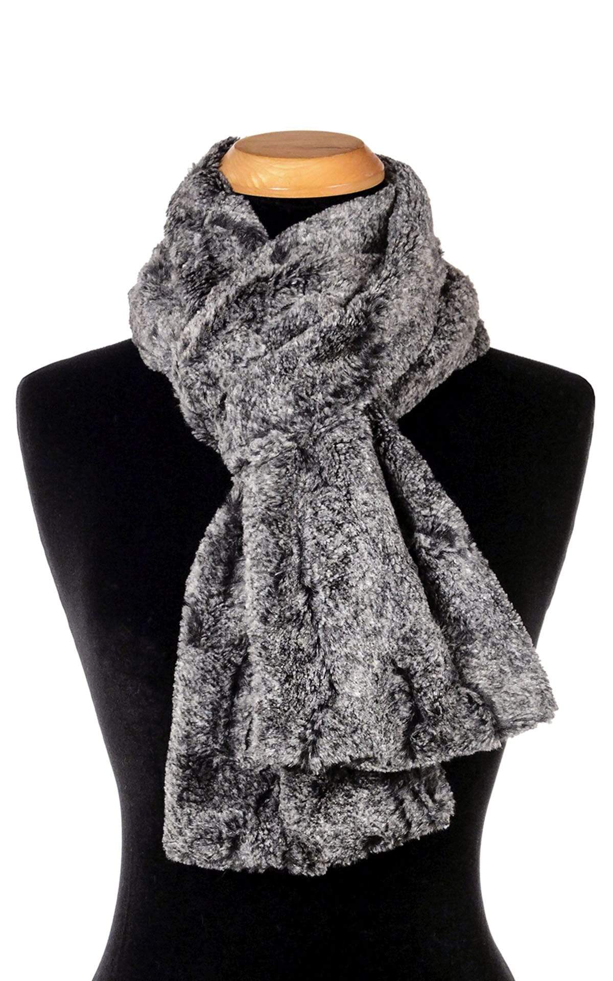 Women&#39;s Classic Scarf in Nimbus Luxury Faux Fur. Available in Classic or Skinny width. Pandemonium Millinery