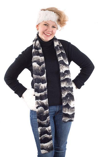 Classic Scarf - Luxury Faux Fur in Ocean Mist (Only One Left!)