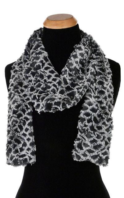 Classic Scarf - Luxury Faux Fur in Snow Owl - One Skinny Left!