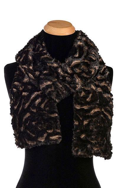 Classic Scarf - Luxury Faux Fur in Vintage Rose (Skinny Only!)