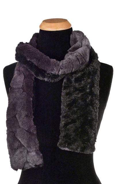 Classic Scarf - Two-Tone, Luxury Faux Fur in Aubergine Dream (SOLD OUT)