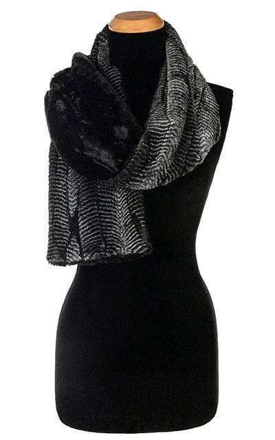 Classic Scarf - Two-Tone, Luxury Faux Fur in Nightshade (Limited Availability)