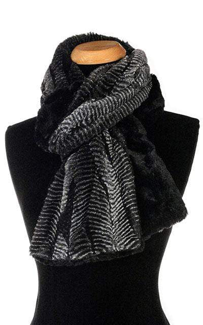 Classic Scarf - Two-Tone, Luxury Faux Fur in Nightshade (Limited Availability)