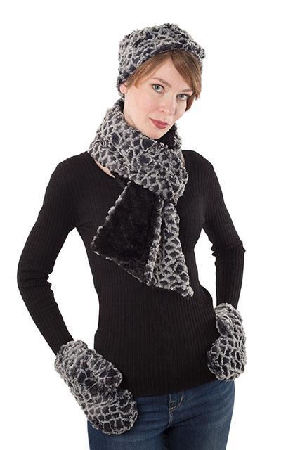 Classic Scarf - Two-Tone, Luxury Faux Fur in Snow Owl - One Skinny Left!