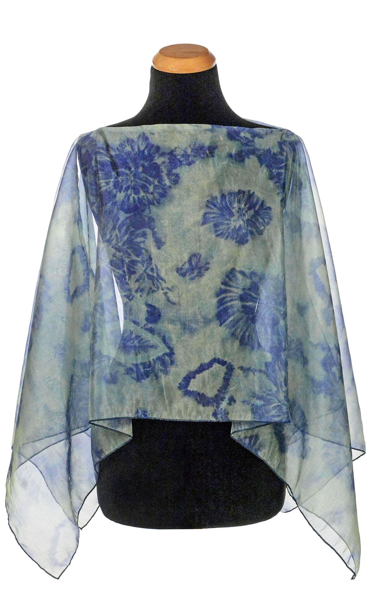 Coastal Garden Poncho in Agave | Handmade in Seattle WA | Pandemonium Millinery