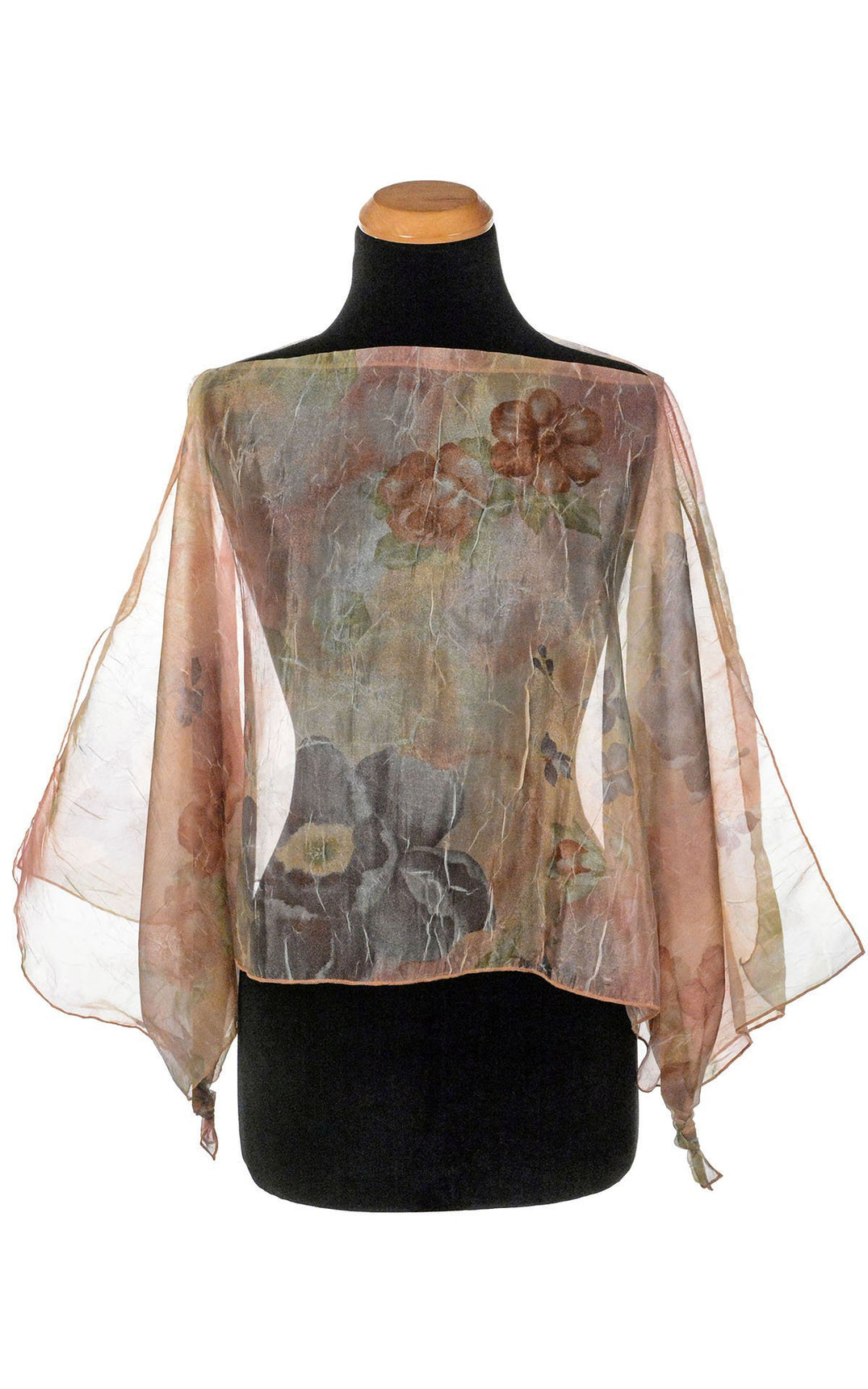 Coastal Garden Poncho in Bayberry | Handmade in Seattle WA | Pandemonium Millinery
