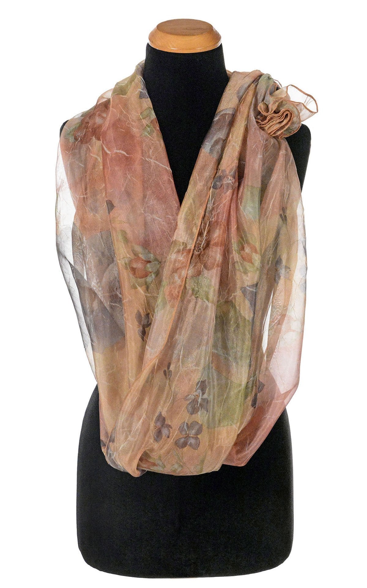 Coastal Garden Wrap shown in Bayberry | Handmade in Seattle WA | Pandemonium Millinery