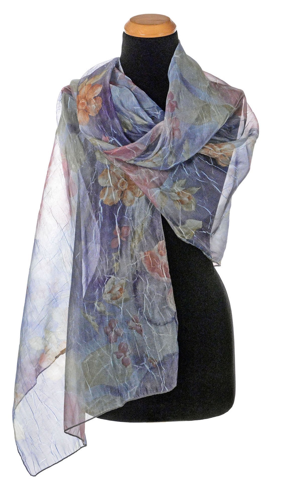 Women's Coastal Garden Wrap in Sea Lavender | Handmade in Seattle WA | Pandemonium Millinery