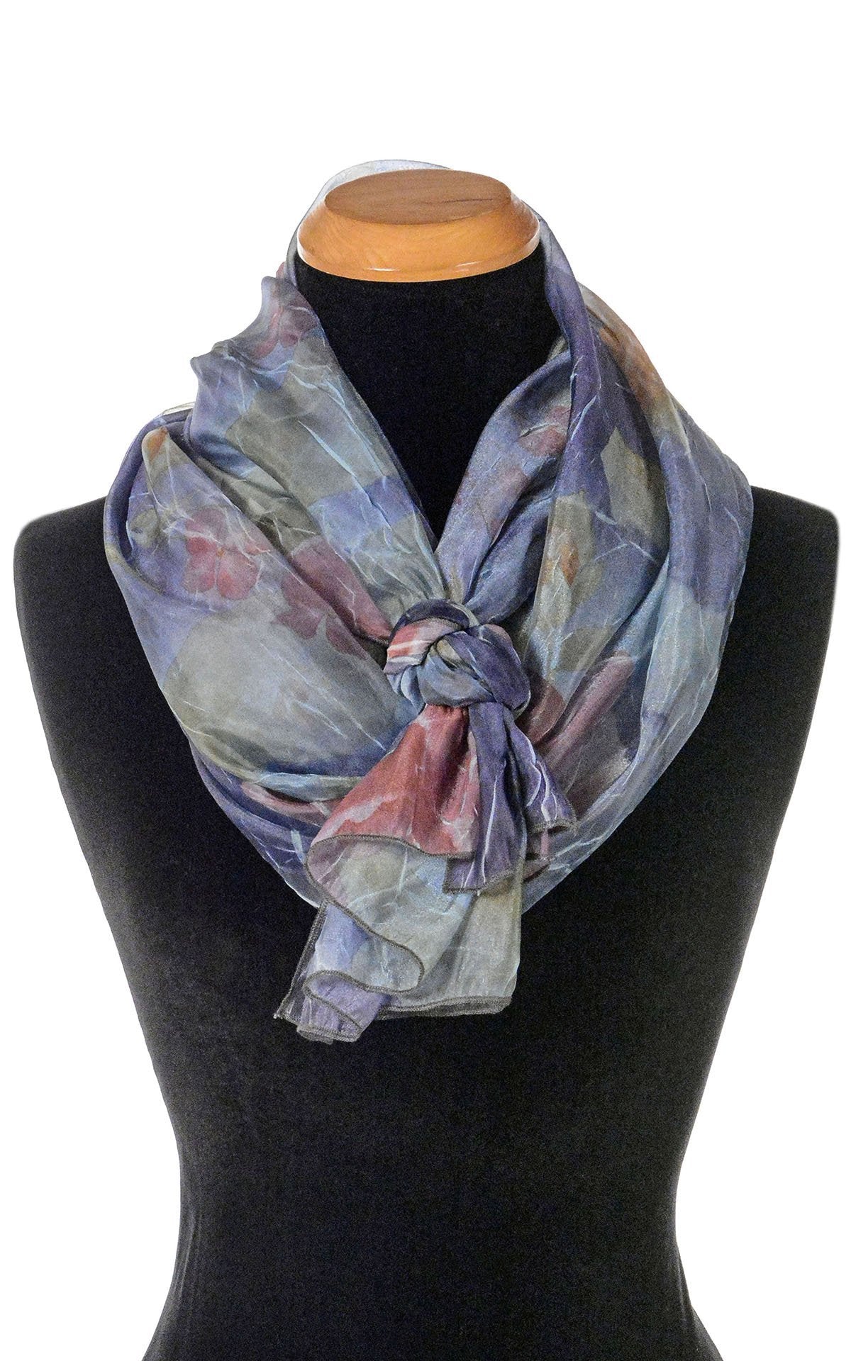 Women's Coastal Garden Wrap in Sea Lavender with Knot | Handmade in Seattle WA | Pandemonium Millinery