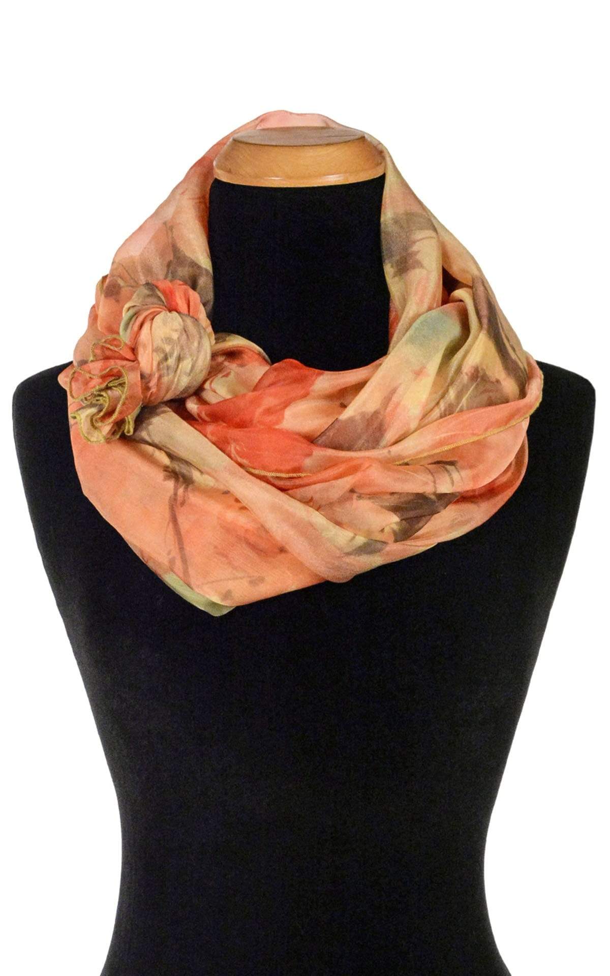Coastal Garden Wrap in Sun Star Tied | Handmade in Seattle WA | Pandemonium Millinery