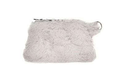 Coin Purse in Cuddly Faux Fur in Sand | Handmade in Seattle WA | Pandemonium Millinery