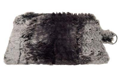 Cosmetic Bag in Meerkat Faux Fur handmade in Seattle WA USA by Pandemonium Millinery