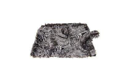 Coin Purse in Praline Swirl Faux Fur, Brown and Cream Swirls| Handmade in Seattle WA | Pandemonium Millinery