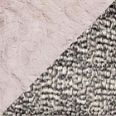 Cuffed Pillbox, Reversible (Solid or Two-Tone) - Cobblestone in Brown/Cream Faux Fur (Sold Out!)