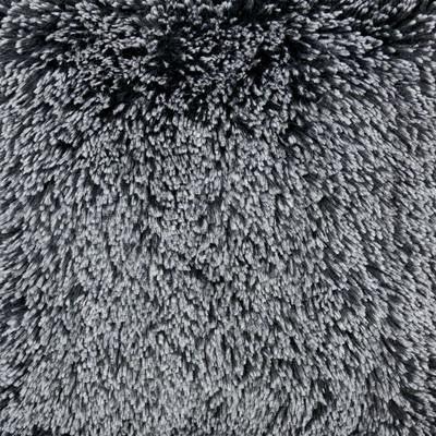 Swatch of Black Fox Faux Fur