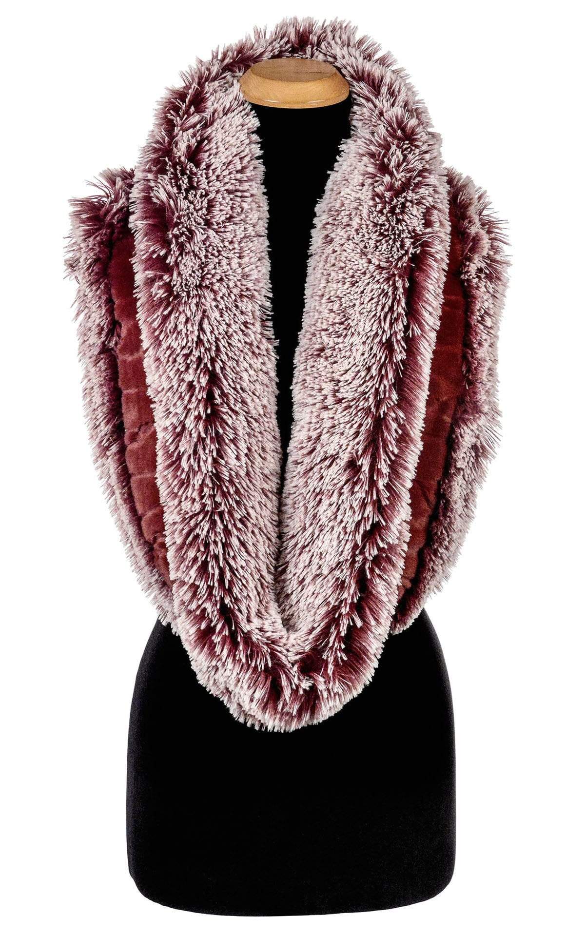 Pink Rex Rabbit Fur Scarf  Fashionable Real Fur Scarves