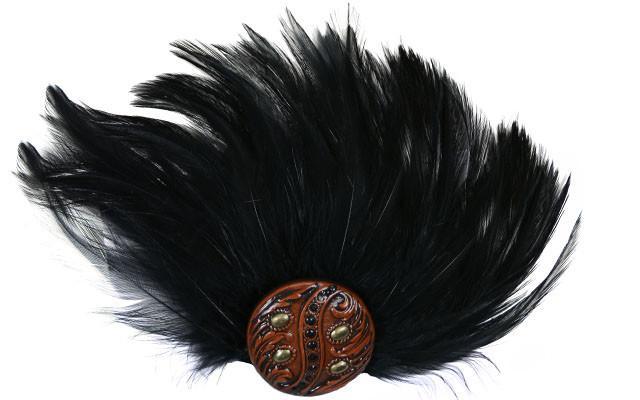 Feather Band with Button