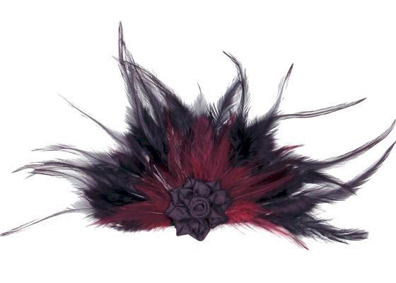 Feather Brooch with Rosette (Limited Availability)