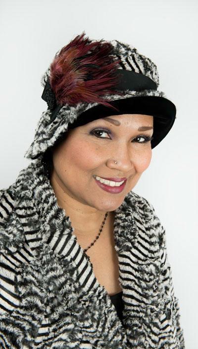Feather Trim - Burgundy (Limited Availability)
