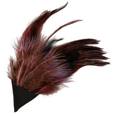 Feather Trim - Burgundy (Limited Availability)