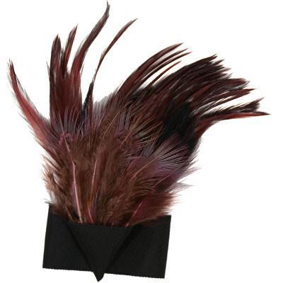 Feather Trim - Burgundy (Limited Availability)