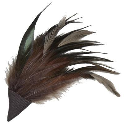 Feather Trim - Natural &amp; Mauve