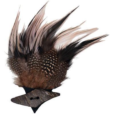 Feather Trim - Pink & Black