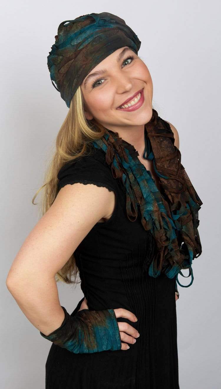 Fingerless Gloves | Celestial Trellis in Stratosphere | Pandemonium Millinery