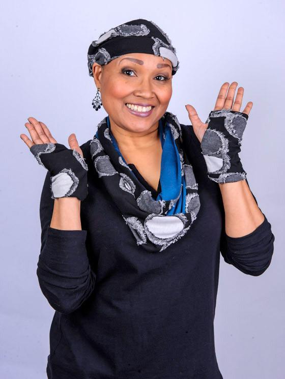 Fingerless Gloves on Model | Nova | Pandemonium Millinery