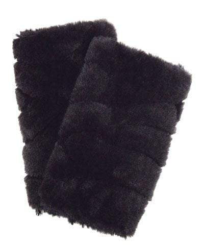 Reversible Fingerless Gloves | Aubergine Dream Luxury Faux Fur | Pandemonium Millinery