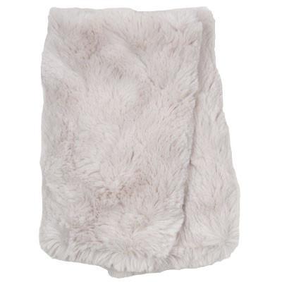 Fingerless Gloves | Luxury Faux Fur in Chinchilla Brown lined Sand | Pandemonium Millinery
