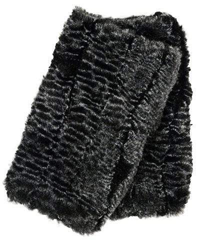 Reversible Fingerless Gloves | Rattlesnake Ridge with Luxury Faux Fur | Pandemonium Millinery