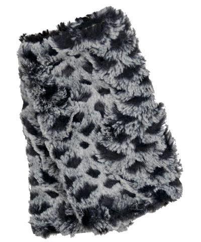 Reversible Fingerless Gloves | Luxury Faux Fur in Snow Owl | Pandemonium Millinery