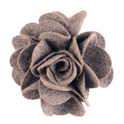 Flower Brooch - Felt Folds (One Black Left!)