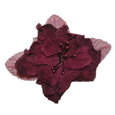 Flower Brooch - Linen & Organdy