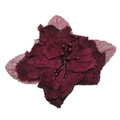 Flower Brooch - Linen &amp; Organdy