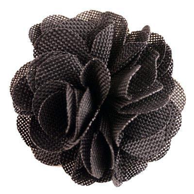 Mesh Flower Brooch | Black Petals  | Pandemonium Millinery | Seattle WA