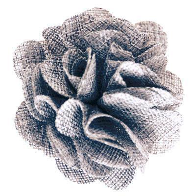 Mesh Flower Brooch | Gray Petals  | Pandemonium Millinery | Seattle WA