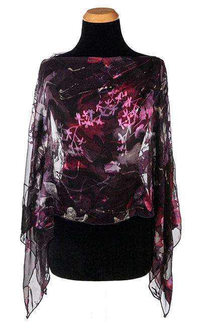 Garden Path Poncho in Azalea | Handmade in Seattle WA | Pandemonium Millinery