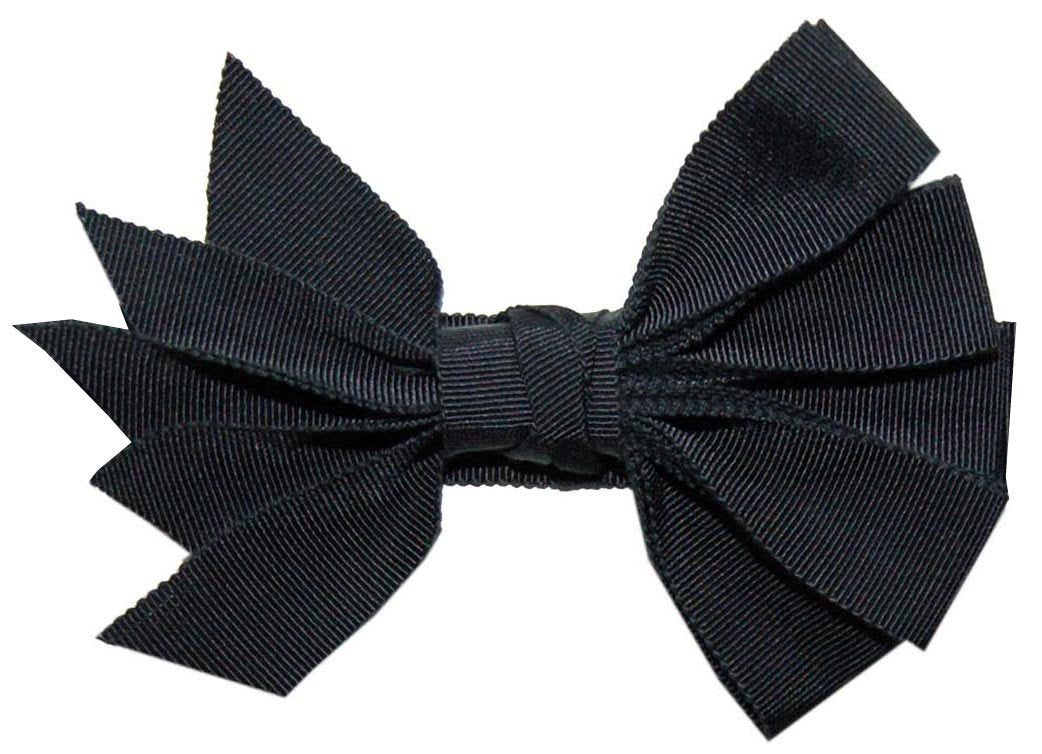 Hat Band Style 42 with Bow in Black Grosgrain | Handmade in Seattle WA | Pandemonium Millinery
