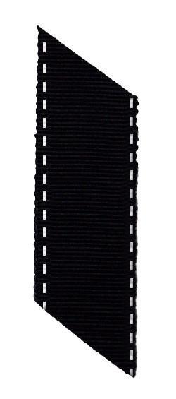 Hat Band Style 91 with Bow in Black Saddle-stitch Grosgrain | Handmade in Seattle WA | Pandemonium Millinery