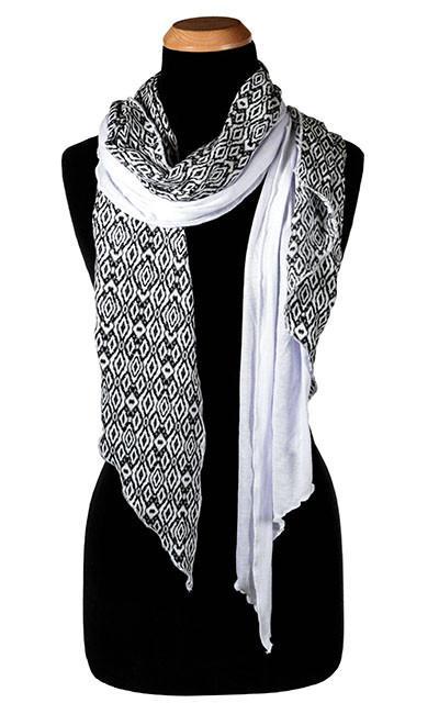 Handkerchief Scarf - Casbah with Milky Way Jersey Knit (Limited Availability)