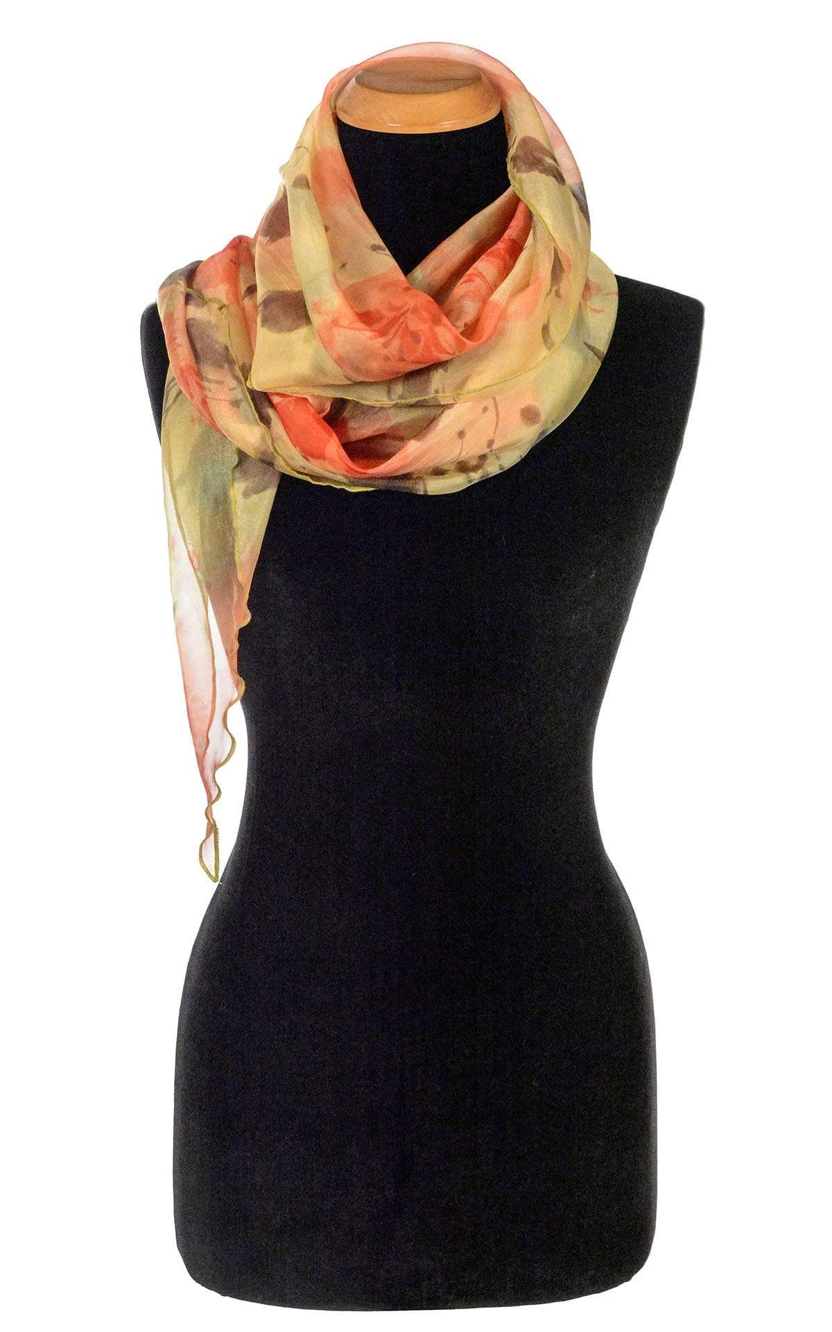 Women's Handkerchief Scarf in Sun Star Coastal Garden | Handmade in Seattle WA | Pandemonium Millinery