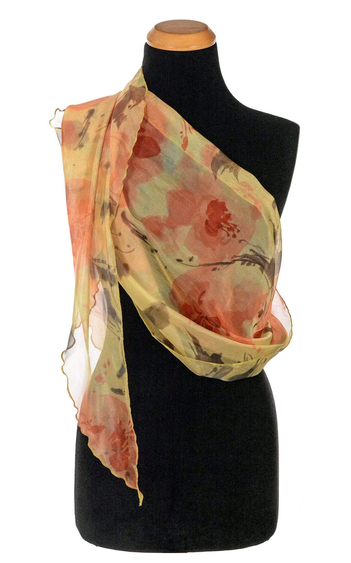 Women's Handkerchief Scarf in Sun Star Coastal Garden Top | Handmade in Seattle WA | Pandemonium Millinery