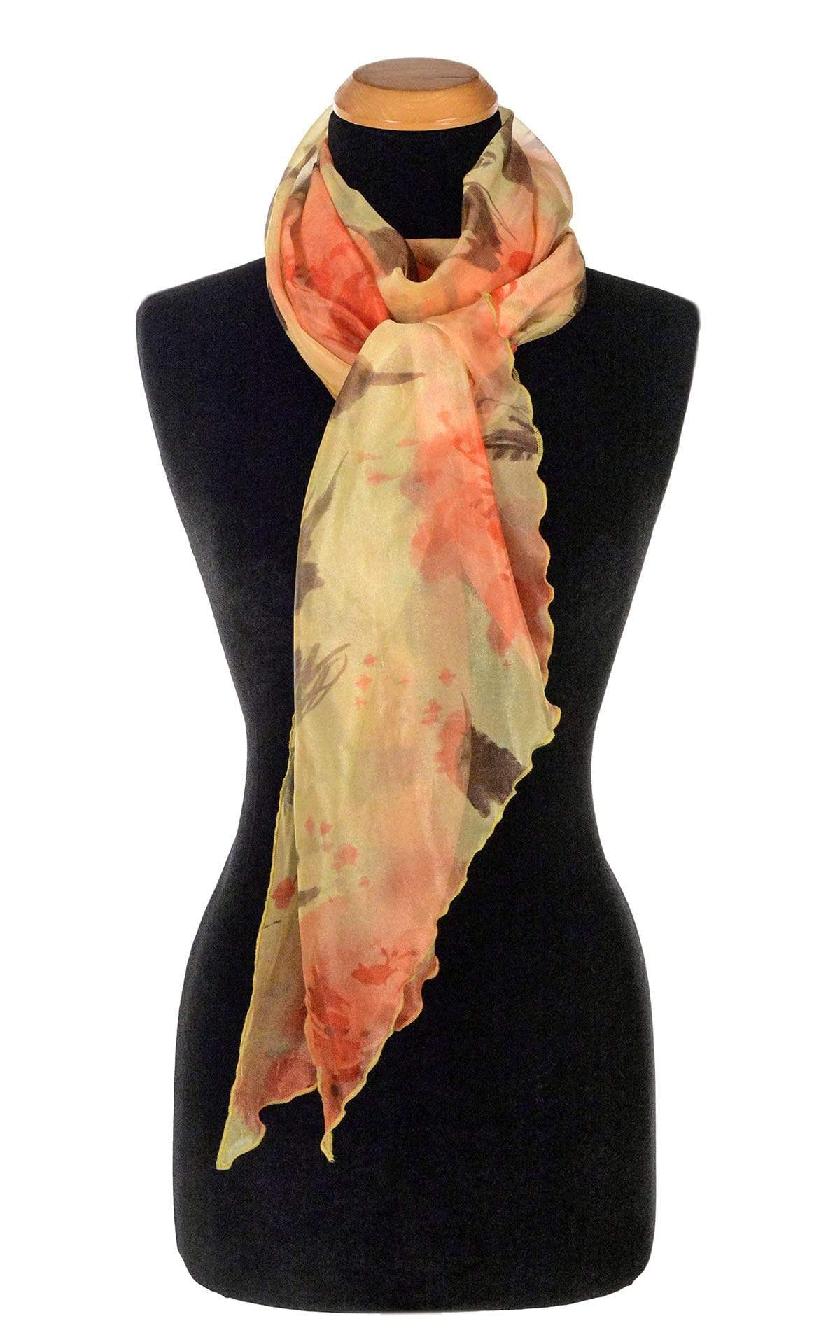 Women's Handkerchief Scarf in Sun Star Coastal Garden Tie | Handmade in Seattle WA | Pandemonium Millinery