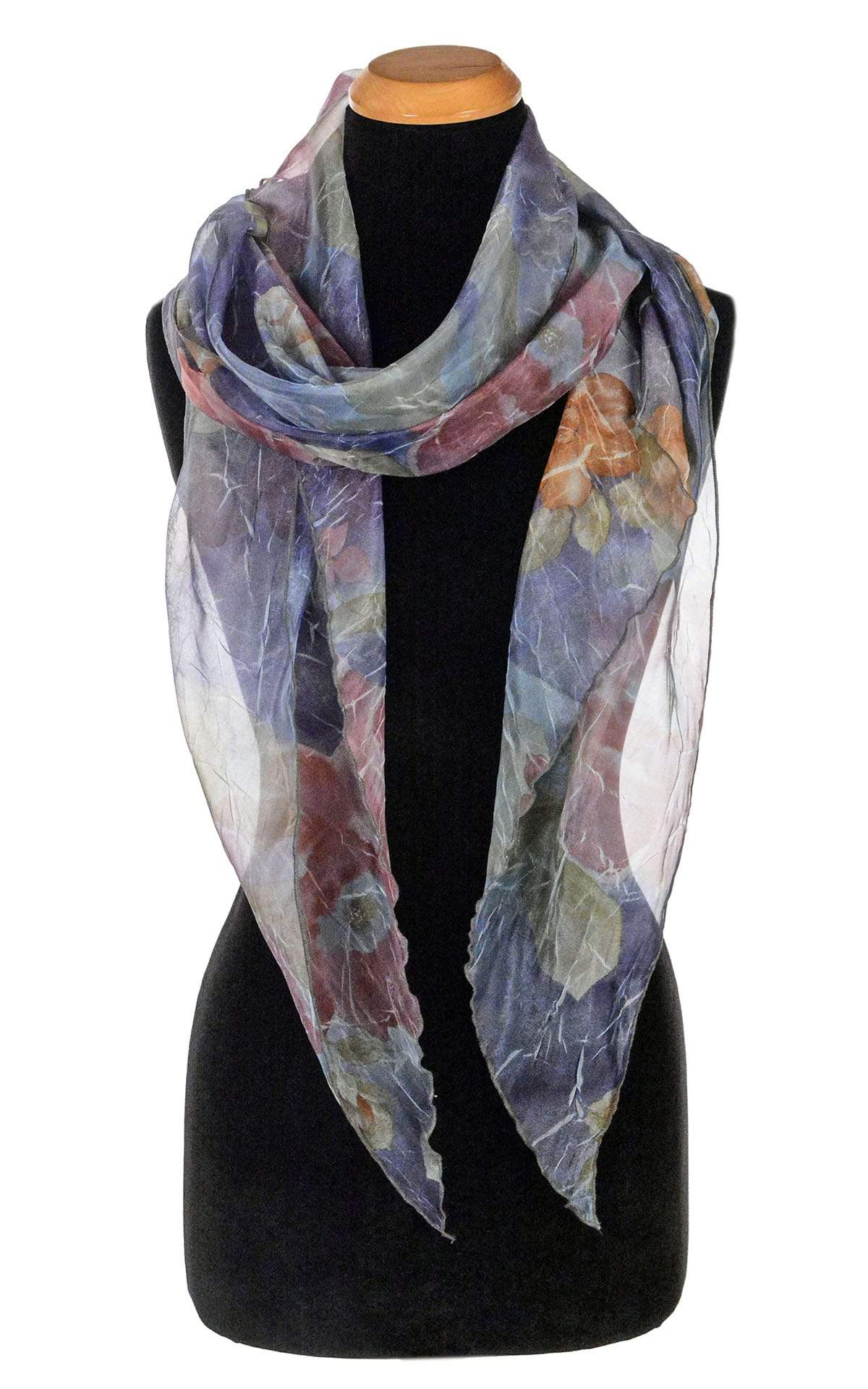 Women's Handkerchief Scarf in Sea Lavender Coastal Garden | Handmade in Seattle WA | Pandemonium Millinery