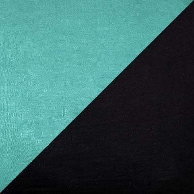 Fabric swatch of Abyss W/ Ocean of Emptiness, Black and Light Blue