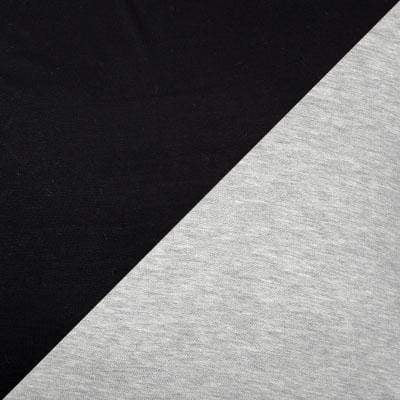 Fabric swatch of Abyss W/ Silvery Moon, Black and Light Gray